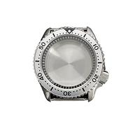 LORIER Stainless Steel Watchcase SKX009 42mm for NH35 NH36 4R35/36 7S26 Movement Sapphire Crystal Ratchet 120clicks Ceramic Bezel 10ATM Watch case (Color : A9)