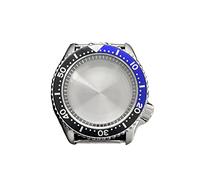 LORIER Stainless Steel Watchcase SKX009 42mm for NH35 NH36 4R35/36 7S26 Movement Sapphire Crystal Ratchet 120clicks Ceramic Bezel 10ATM Watch case (Color : A3)