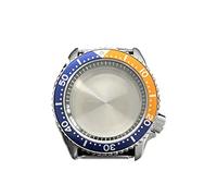 LORIER Stainless Steel Watchcase SKX009 42mm for NH35 NH36 4R35/36 7S26 Movement Sapphire Crystal Ratchet 120clicks Ceramic Bezel 10ATM Watch case (Color : A8)