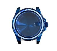 LORIER Watch 40mm PVD Blue Case Sapphire Glass 316L Stainless Steel with Japanese NH36 Automatic Movement Watch case (Color : 6)