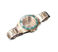 LORIER Watch Case NH35 NH36 Movement Sapphire Crystal Watch Accessories Parts PVD Gold Watch case (Color : A9)