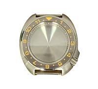 LORIER Watch Case Stainless Steel 41 Mm Assembly NH35 Movement Steel Ring Mineral Glass Waterproof 5ATM Gray Inner Shadow Watch case (Color : 6)