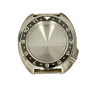 LORIER Watch Case Stainless Steel 41 Mm Assembly NH35 Movement Steel Ring Mineral Glass Waterproof 5ATM Gray Inner Shadow Watch case (Color : 2)