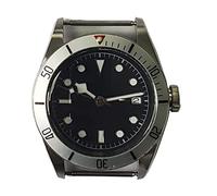 LORIER Watch Japan NH35 Automatic Movement 41mm Stainless Steel Case Men's Modified Accessories Mineral Glass Luminous Hands Watch case (Color : One Size)