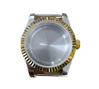 LORIER Watch PVD Case 39mm Japan NH35/NH36 Automatic Movement Stainless Steel Sapphire Glass Through The Bottom Watch case (Color : Case 3)
