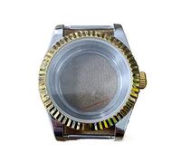 LoRier Watch PVD Case 39mm Japan NH35/NH36 Automatic Movement Stainless Steel Sapphire Glass Through The Bottom Watch case (Color : Case 2)