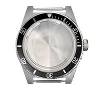 LORIER Watch Stainless Steel Case 41 Mm, Equipped with NH35/NH36 Automatic Movement, Aluminum Ring, Sapphire Glass Watch case (Color : 4)