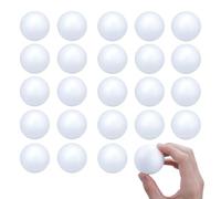Lorigun 24 Pcs Foam Balls for Crafts, 2 Inch Styrofoam Balls DIY Christmas Ornaments Small Round White Polystyrene Spheres for Kids Arts Drawing, Model Making, Wedding Party Decoration