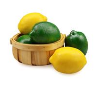 Lorigun Artificial Lemon Simulation Lifelike Cituses Yellow Lemon & Green Lime Fake Fruit for Home Kitchen Decoration 6pcs
