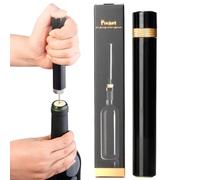 Loritia Aeropop Wine Opener, Loritia Wine Opener, Air Pressure Pump Bottle Opener, Simple Cork Remover for Home, Restaurant, Party (1, Gold)