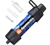 Lormandy Straw Water Filter, Portable Water Filtration System Water Purifier, Personal Outdoor Emergency Survival Gear for Hiking Travel Camping Accessories Emergency Preparedness Outdoor Activities