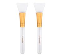 LORMAY Gelatin Brush | 2 Silicone Brushes for Facial Masks | Facial Applicators for Even Coverage | Skin Care Enhancer | Soft Silicone | Transparent Handles