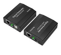 LornCeng USB Over Ethernet Extender Cat5e/6/7 Up to 656FT(200M), USB RJ45 Extender for Keyboard Mouse Extension, Plug and Play, Hot Swap, Driver Free