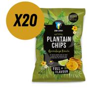 Loro Crisps Natural Plantain Chips, Quimbaya Lime 30g - Case of 20 [Best Before: 18/08/2025]