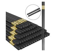LOROTOCO 100 Pairs Chopsticks | Reusable | Dishwasher Safe | Bulk | Washable | Metal | Adults - (9.45in)
