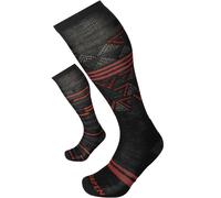 Lorpen T1 Merino Ski 2 Pack Socks: Black/Orange: L Size: L, Colour: Bl