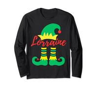 Lorraine Elf Christmas Elves Funny Ugly Xmas Sweater Long Sleeve T-Shirt