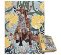 Lorraine Miller The Fox 1000 Piece Jigsaw Puzzle for Adults | Vibrant Wildlife Art Jigsaw | Beautiful for Nature & Animal Lovers Size 66 X 50 CM