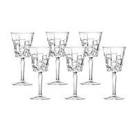 Lorren Home Trends 274368 RCR Etna Set of 6 Wine, Glass, 20cl