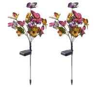 Lorrgasw Courtyard Lamp Color Butterfly Flower Garden Lamp Garden Decorative Floor Lamp Industrial Floor Lamp