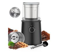 Lorrtta 300w Powerful Coffee Grinders Electric, 3 Mode Control Spices Grinders, Durable Stainless Steel Blade, Removable Cup, Easy Clean Inner Cup, for Bean, Nuts, Spices