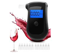 Lorrtta Breathalyser UK,Portable Alcohol Tester High Accuracy BAC Breathalyzer with 12 Mouthpieces, Breathalyzer Kits for Home,Travel,Car & Party Use