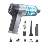 Lorrtta Handheld Vacuum Cleaner, 7 in 1 Powerful Handheld Car Vacuum Cleaner Cordless, 450ml Large Dust Bin, 15000Pa Rechargeable Lightweight Portable, Mini Vacuum for Vehicle Home Pet Hair Cleaning