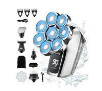 Lorrtta Head Shavers for Bald Men, Skull Shaver for Electric Upgraded 6-in-1 Wet & Dry with LCD Display IPX6 Waterproof