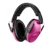 Lorrtta Kids Ear Defenders - Compact Soundproof Earmuffs Ear Protectors for Noise Protection Comfortable Adjustable Ear Defenders for Boys Girls Children Ideal for Autism Sleep Study and Travel Pink