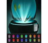 Lorrtta Motion-Activated Toilet Light with Aromatherapy and UV Sterilizer, Upgraded LED Night Light for Bathroom, Waterproof with 16 Colors