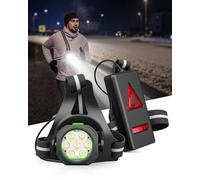 Lorrtta Running Lights for Runners,Running Torch 7 LEDs Lamp Beads Strong Light,Chest Light Suitable for Outdoor Sports Dog Walking Jogging Night Fishing Camping and Emergency