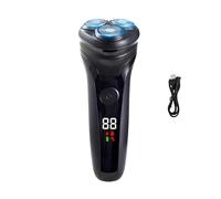 Lorrtta USB Charging Electric Razor for Men, Cordless 90-Min Runtime Electric Shaver with LED Display, IPX5 Waterproof Shavers with Pop-Up Trimmer for Smooth Shaving, Fathers Day Gift for Men
