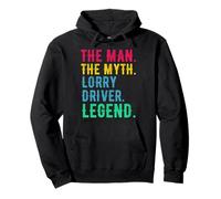 Lorry Driver HGV - Man Myth Legend Retro Pullover Hoodie