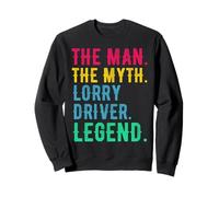 Lorry Driver HGV - Man Myth Legend Retro Sweatshirt