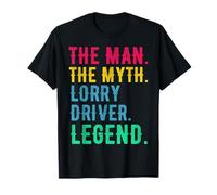 Lorry Driver HGV - Man Myth Legend Retro T-Shirt