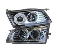 LORSKRD Car Headlights For Toyota For Corolla Ae110 1996 1997 1998 1999 Car LED Modification Headlamp White Background Angel Eyes Lens Headlights 2pcs Front HeadLamp