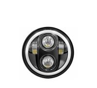 LORSKRD For Sportster For Dyna For Iron 883 Motorcycle Spotlights | 5.75 Inch LED Headlight Projector Halo Ring H4 Motorcycle 5 3/4" DRL Turn Signal
