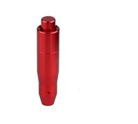 LORSKRD Gear Knob Cover Automatic Shift Knob Metal Car Shifting Push Button Aluminum Shifter Lever Handle Long Stick Gear Head Fit Most Auto Transmissio(145mm red)