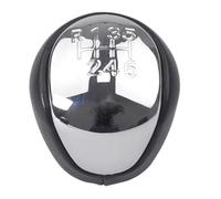 LORSKRD Gear Knob Cover Car Styling PU Leahter Gear Shift Knob Lever Shifter Head for Kia for Forte for Soul for Cerato for Koup 2009 2010 2011 2012 2013(Chrome 6 Speed)