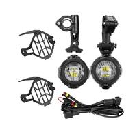 LORSKRD Motorcycle Headlamp Frontlight 2pcs Universal Driving Aux Lights For Motorcycle Fog Lamp Front Head Light Headlight LED 4000Lm 12V 100W Waterproof(A set)