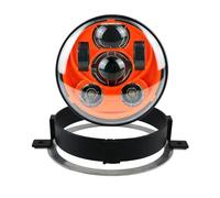 LORSKRD Motorcycle Headlamp Frontlight For 2002-2008 For VTX 1800 For 1300 5.75 Inch LED Motorcycle High Low Beam Headlight With Kit Bracket(Orange)