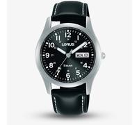 Lorus Mens Black Strap Watch RXN79DX9