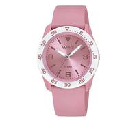 Lorus Boys' Analogue Quartz Watch with Silicone Strap, Blue Navy Blue, Pink, Casual