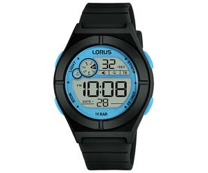 Lorus Boys Black Blue Digital Watch