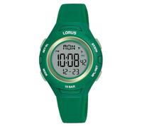 Lorus Boys Digital Quartz Watch with Silicone Strap R2391PX9, Green