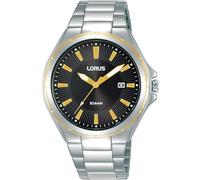 Lorus Men's Watch RH942PX9 - Quartz Stainless Steel Bracelet Black Dial