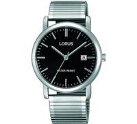 Lorus Classic Men's Watch with Palladium Coating and Metal Strap, Black, Classic