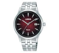 Lorus Double Curve Glass Dark Red Gradation Dial Quartz Watch RS907EX9