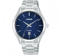 Lorus Gents Sapphire Blue Textured Dial Stainless Steel Watch