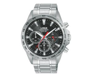 Lorus Gents Solar Sports Chronograph 44mm Stainless Steel Watch RZ501AX9